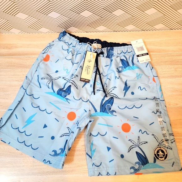 NWT Original Penguin Swim Shorts (Boys/Youth) - Picture 1 of 7